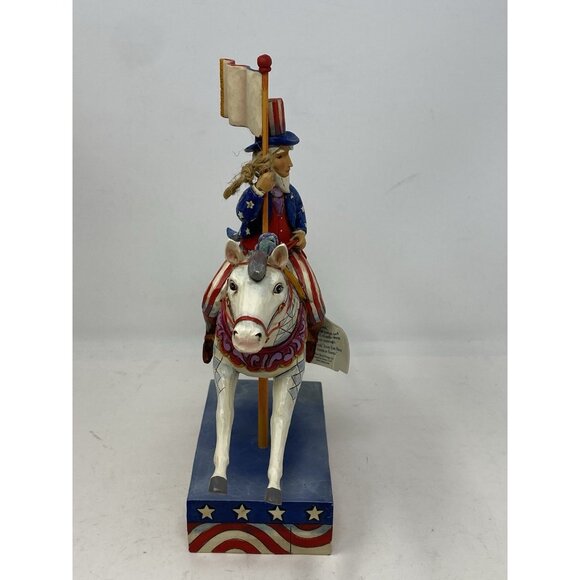 Jim Shore Heartwood Creek 2008 God Bless America Uncle Sam On Horse 4013280 RARE - Picture 9 of 13